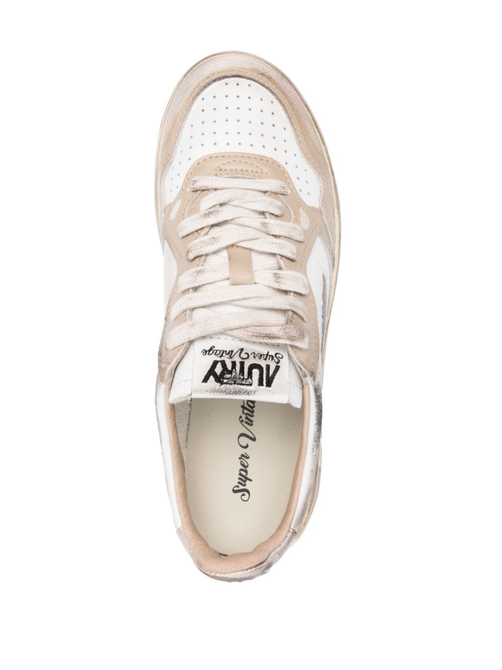 Medalist distressed leather sneakers - 4