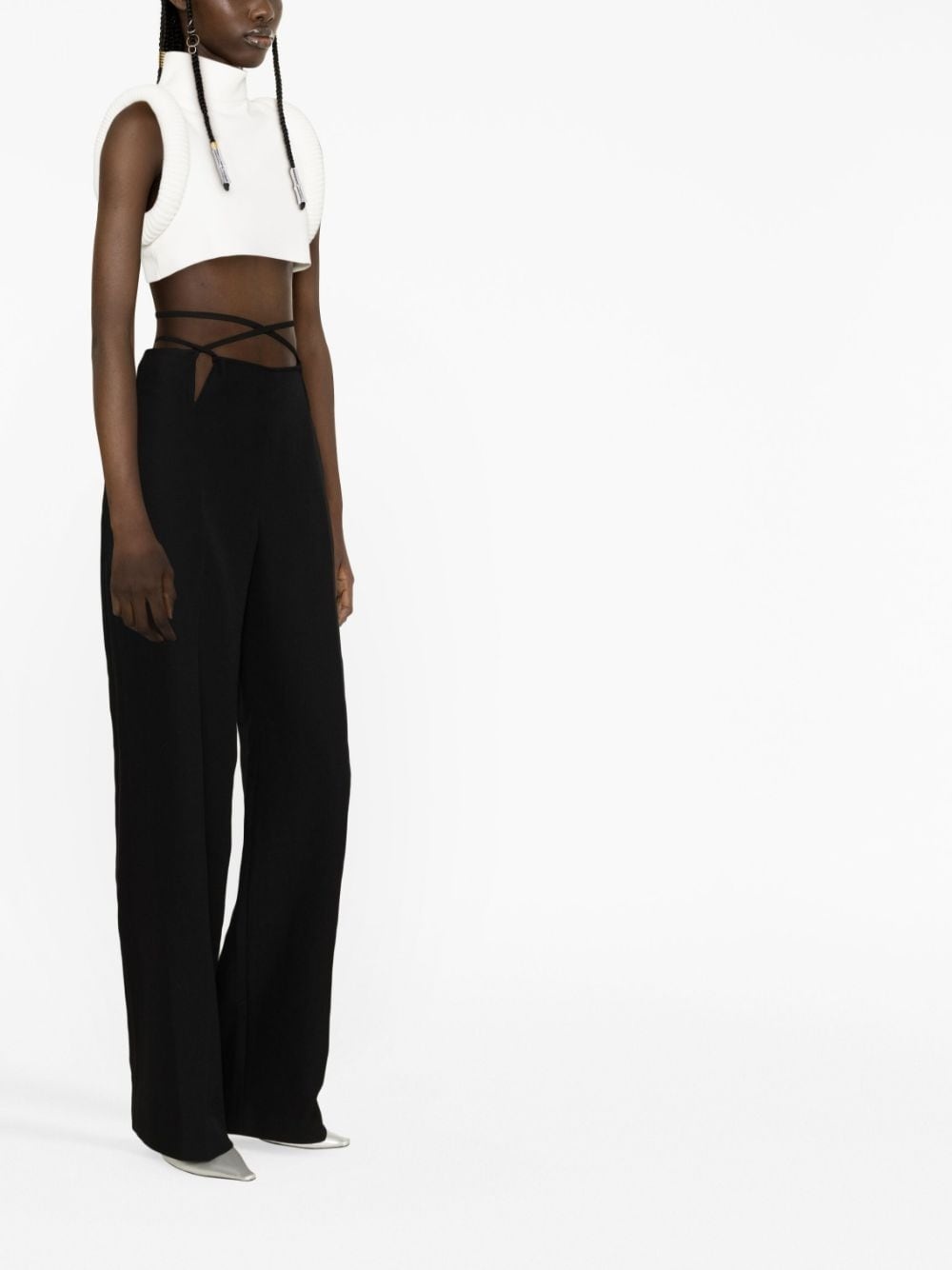 V-Wire straight-leg trousers - 3