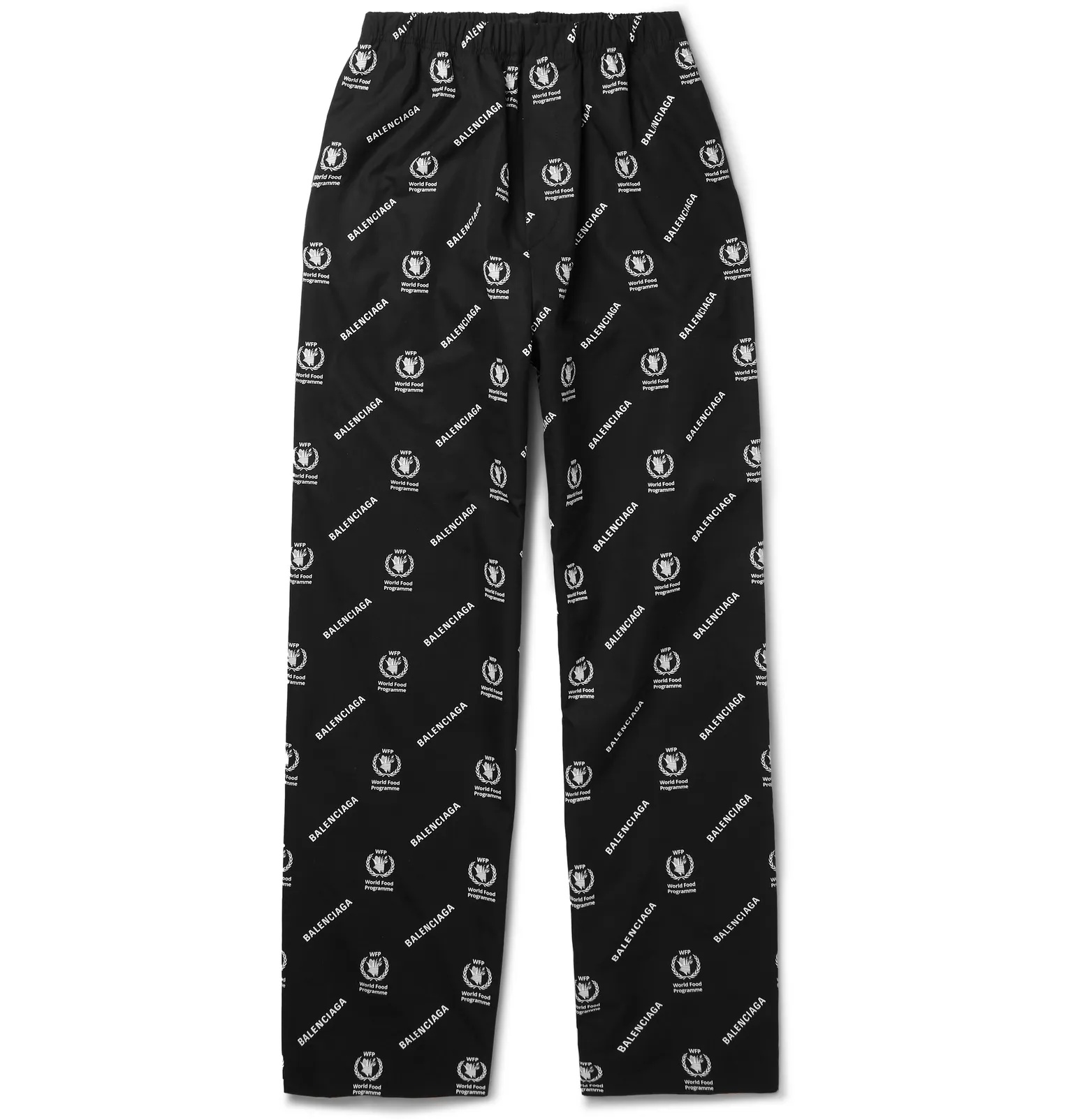 + World Food Programme Logo-Print Cotton-Poplin Trousers - 1