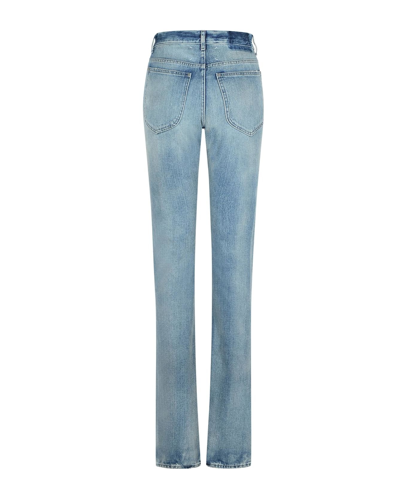 'straight' Light Blue Denim Jeans - 3