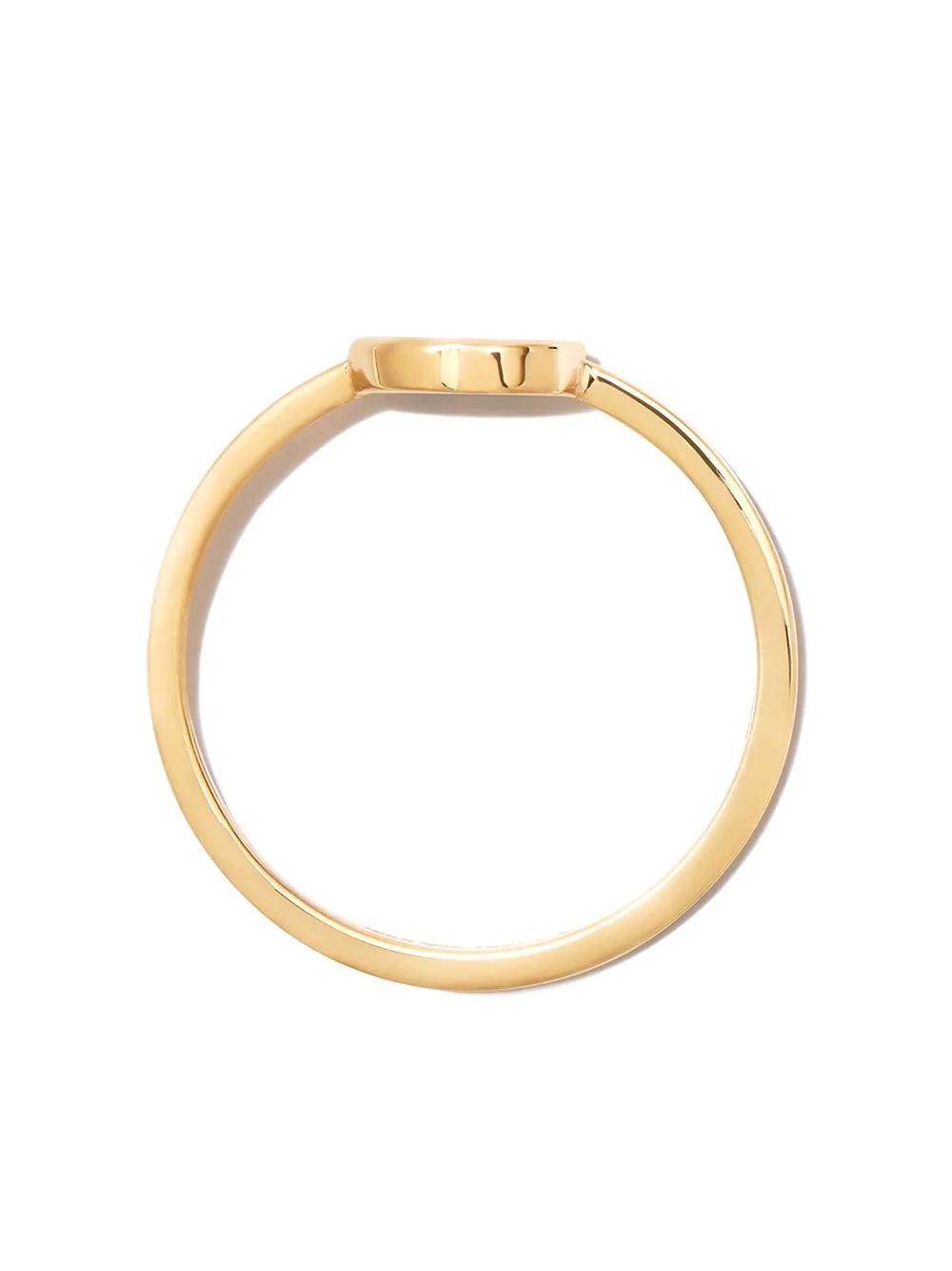 18kt yellow gold GG ring - 2