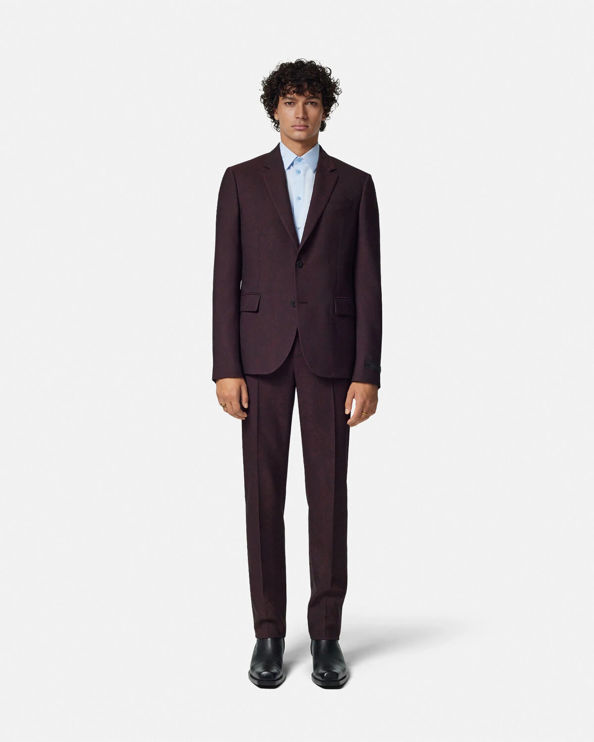 Barocco Jacquard Single-Breasted Blazer - 2