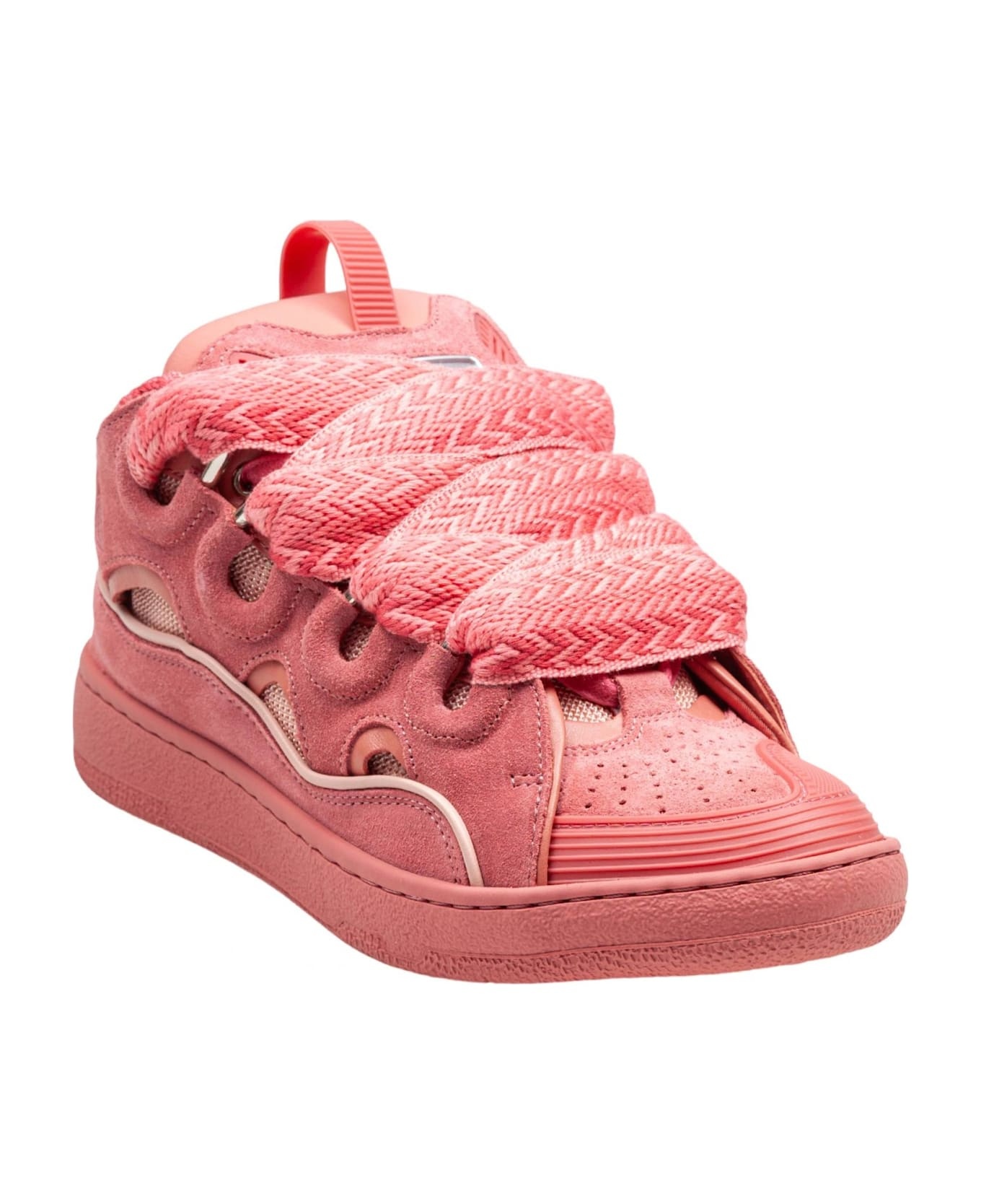 Curb Suede Sneakers Pink Color - 2