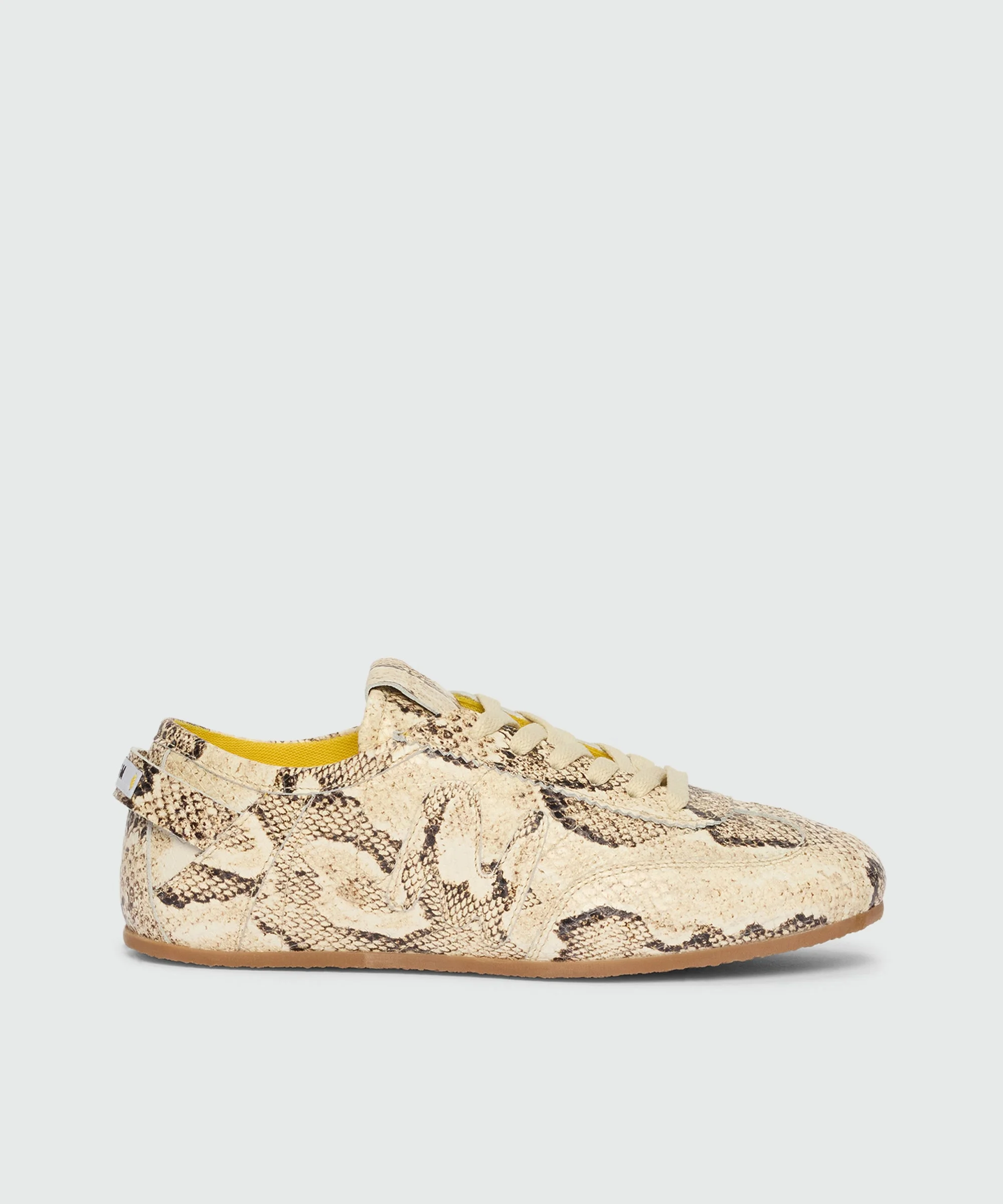 Super flat sneakers with python print. - 1
