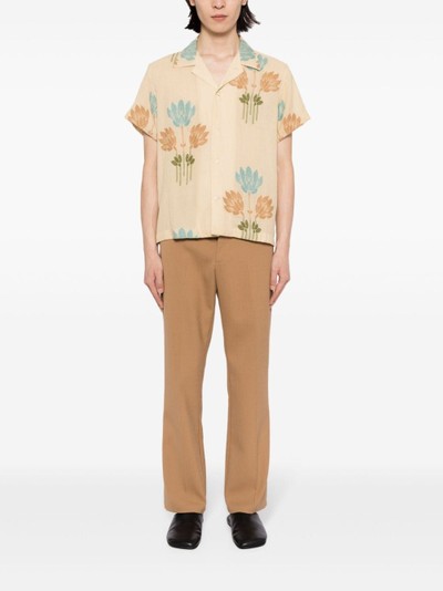 BODE patterned-jacquard short-sleeve shirt outlook