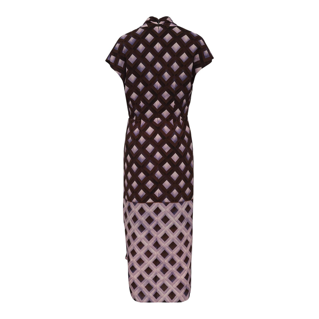 Fitted Dress With Knot Detail - 2