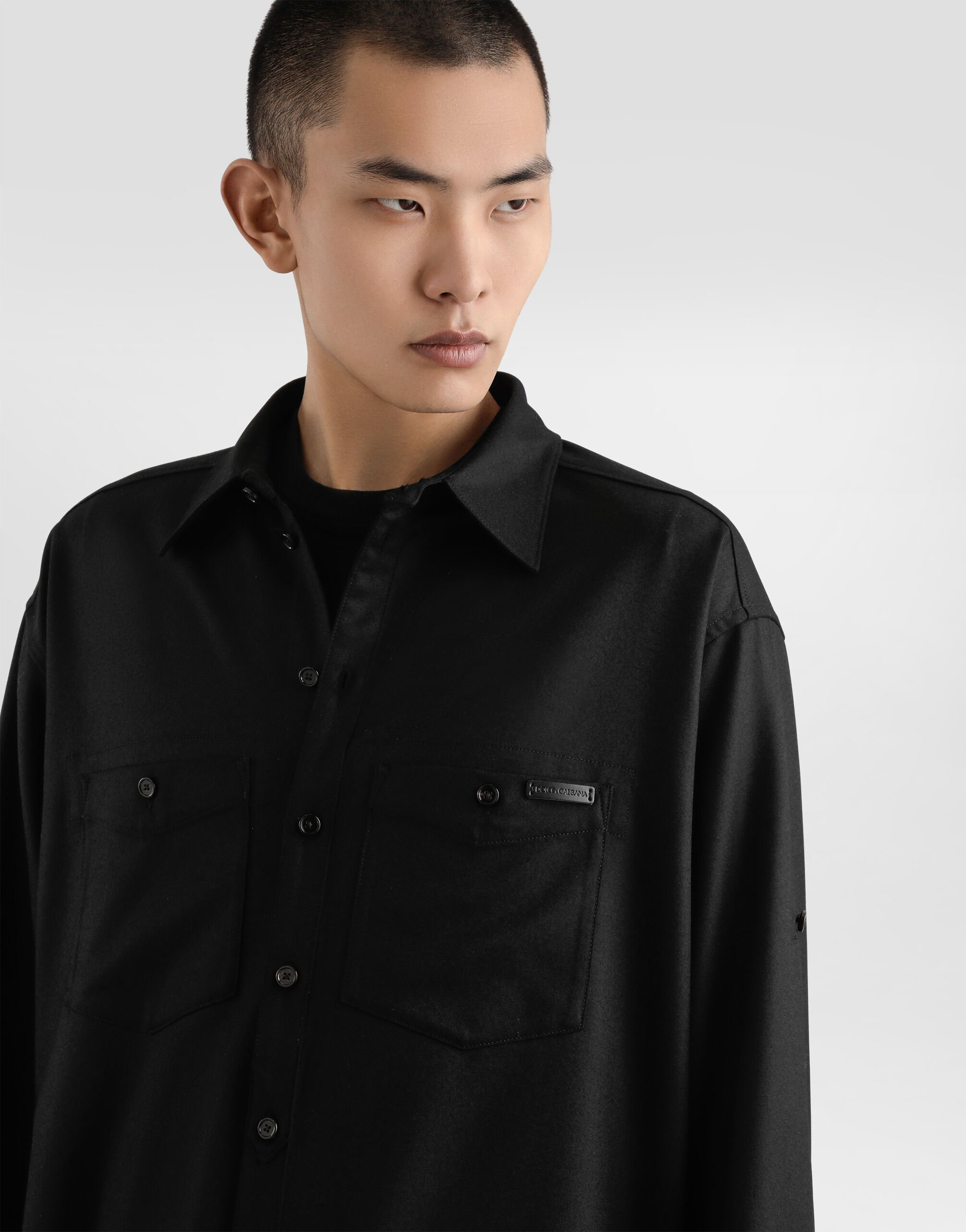 Oversized flannel shirt - 4