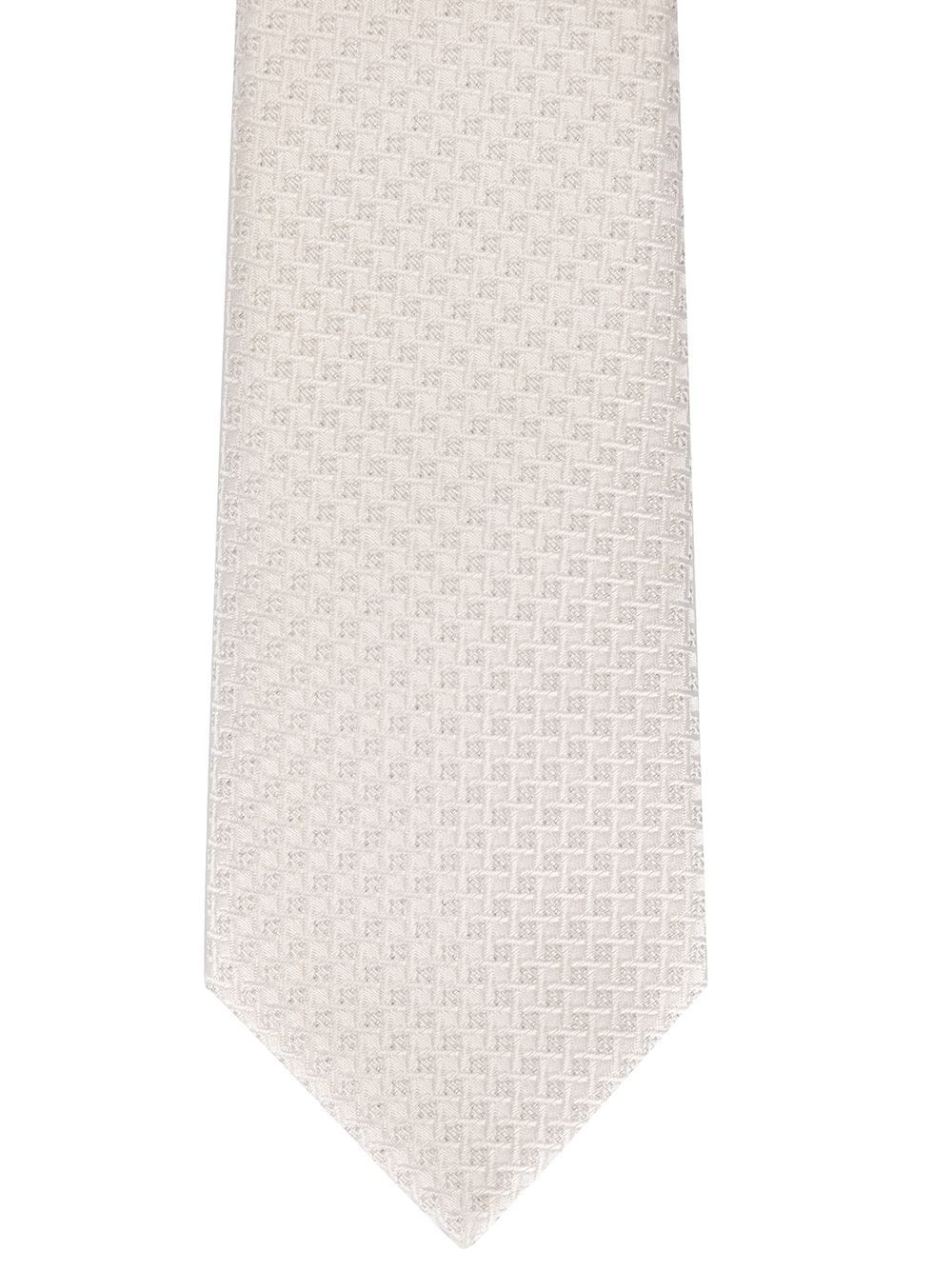 textured jacquard silk tie - 2