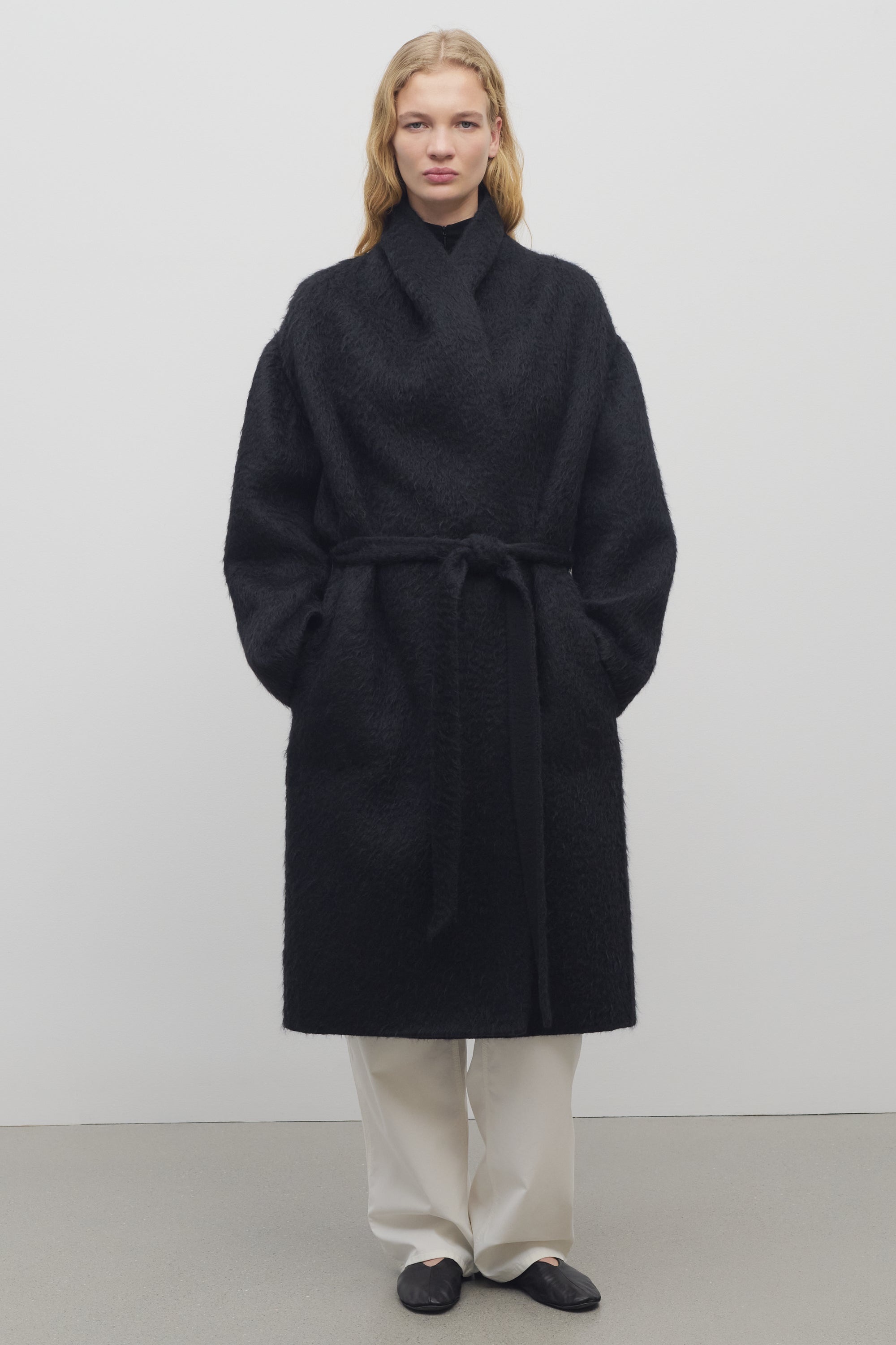 Aneta Coat in Wool and Alpaca - 3