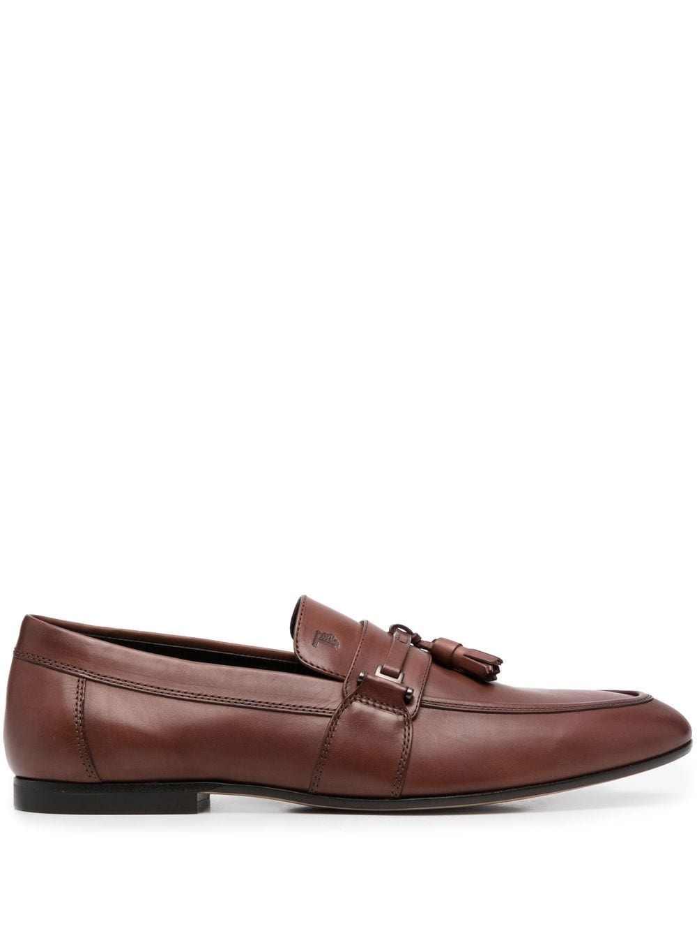 leather tassels loafers - 1