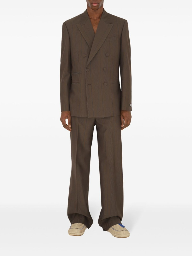 Burberry peak-lapel wool blazer outlook