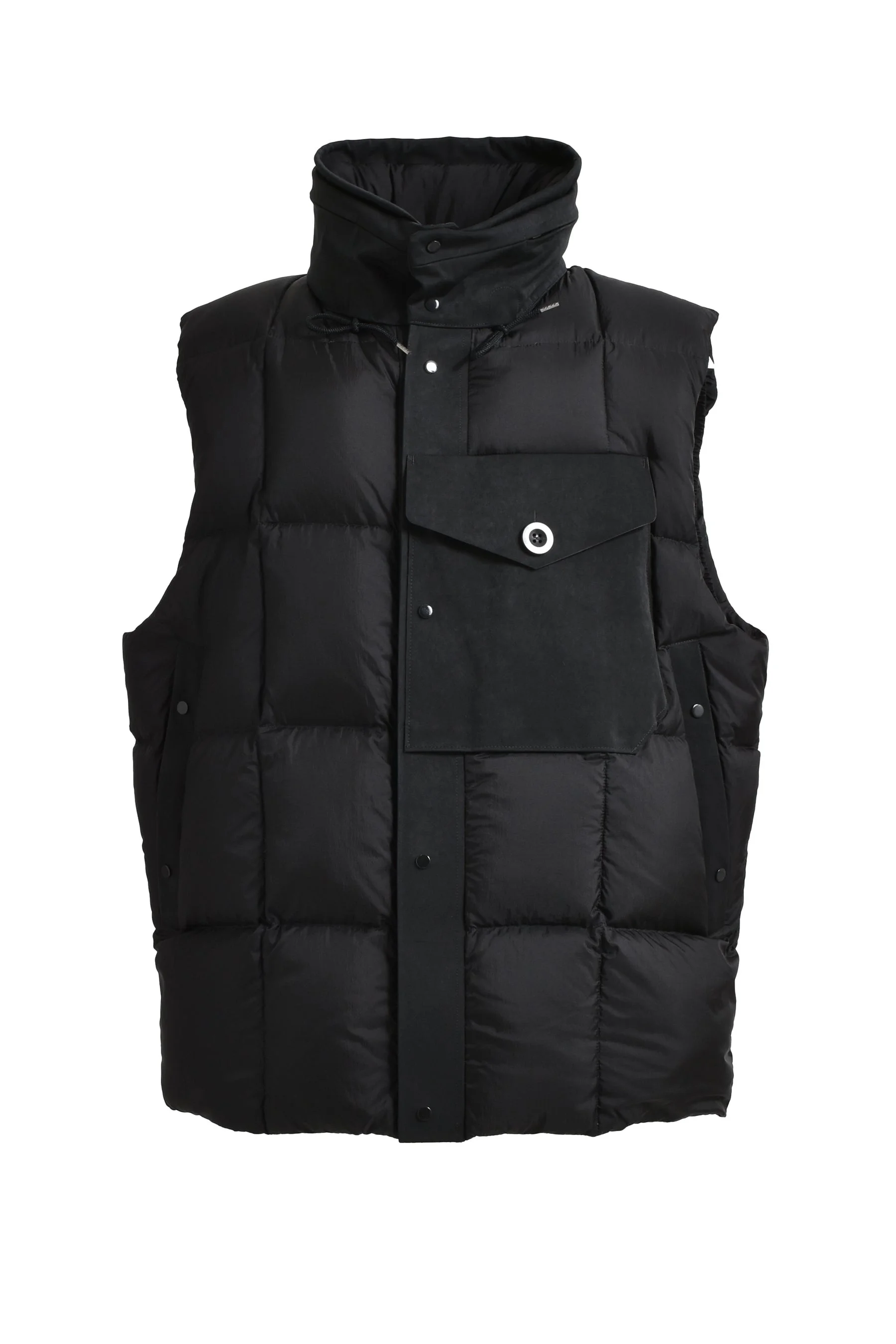 SHELTER COMBO DOWN VEST / BLK - 1