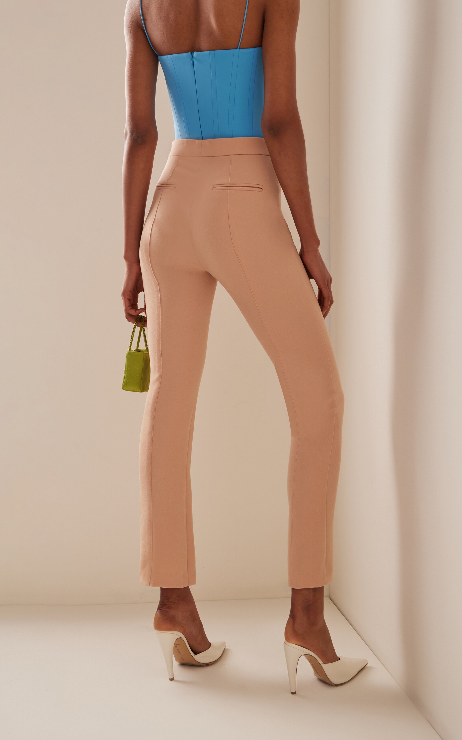 Dallin Stretch-Crepe Cropped Pants neutral - 4