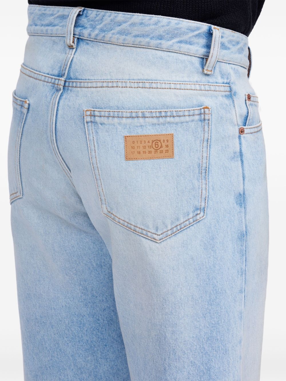 stripe-detail jeans - 7