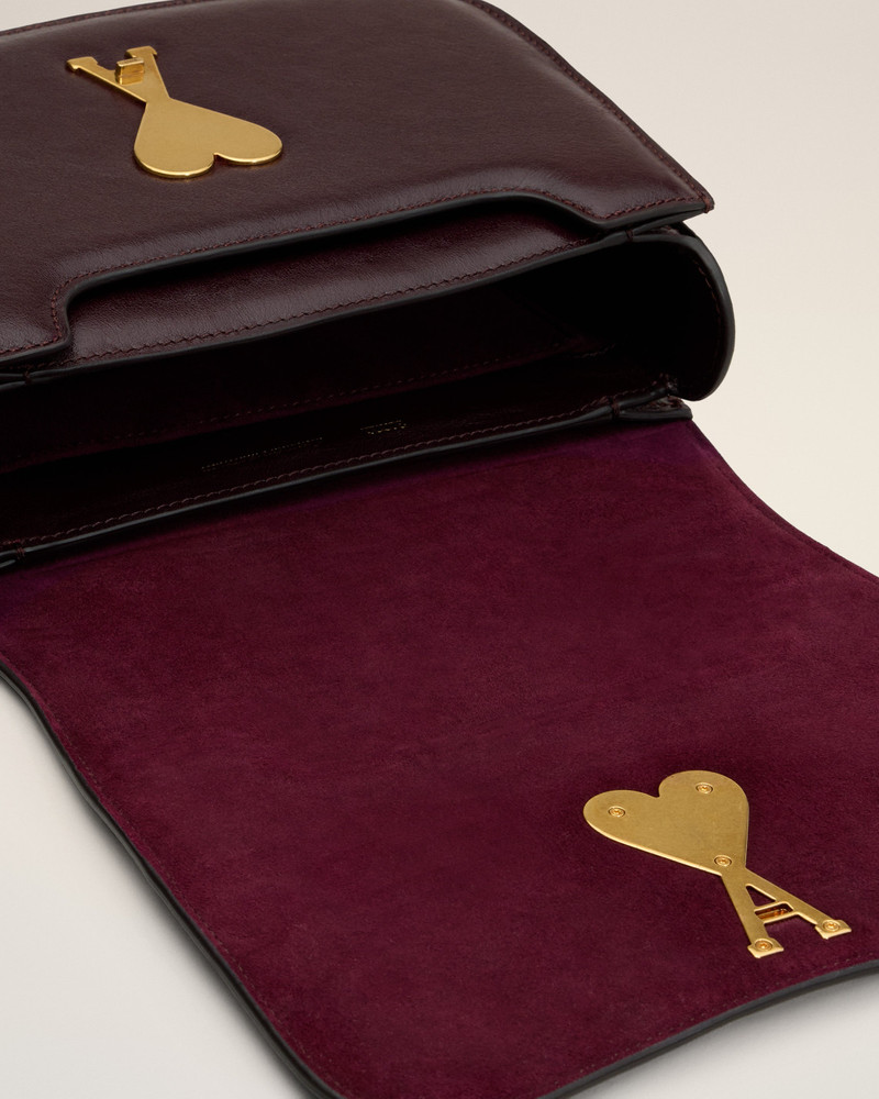 BURGUNDY LEATHER PARIS PARIS BAG 6