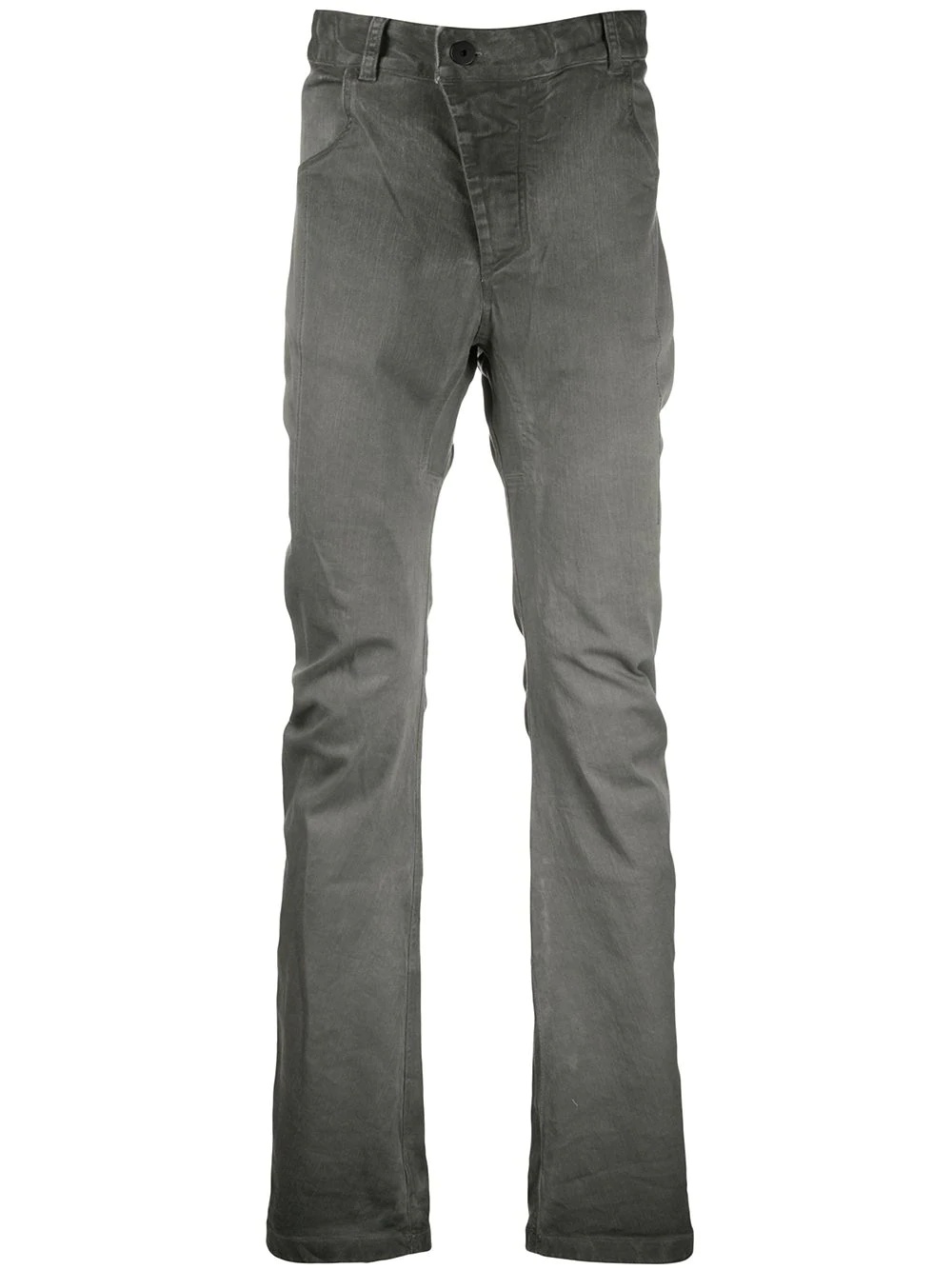 grey wash bootcut jeans - 1