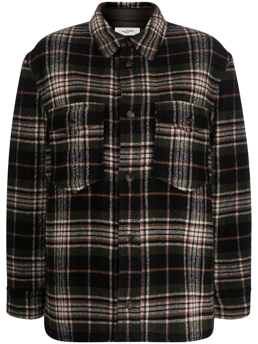 Ervy check-print jacket - 1