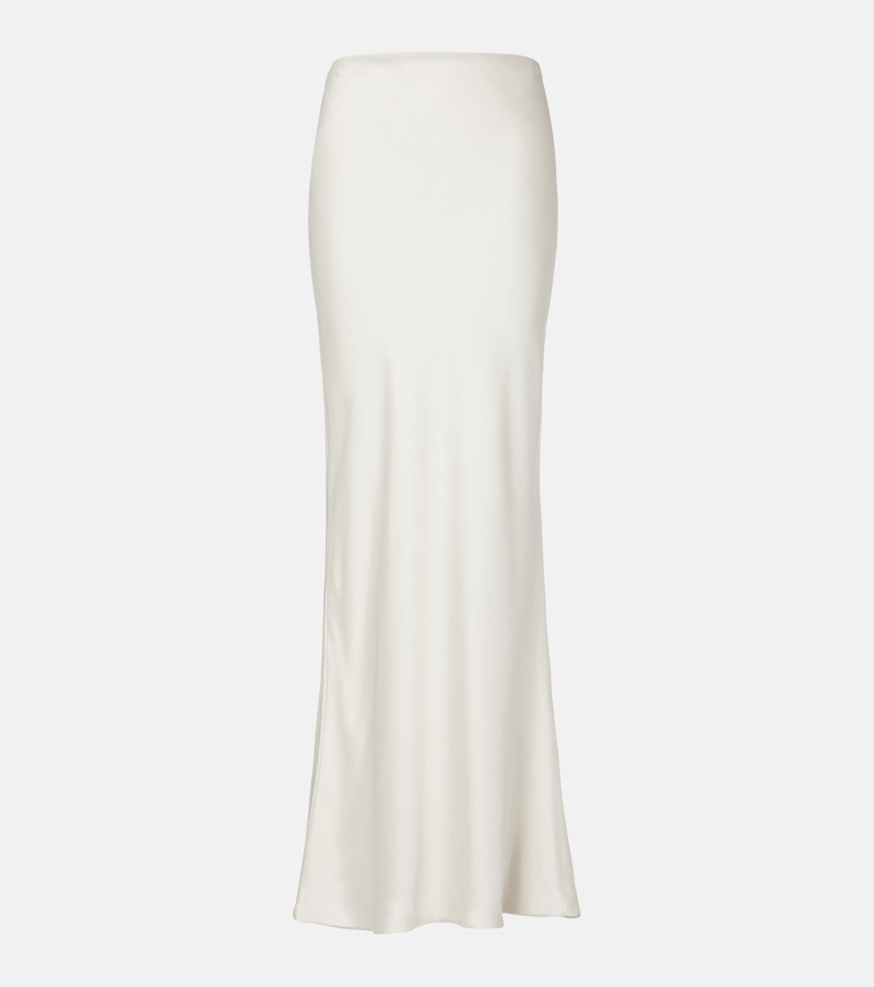 Satin maxi skirt 1