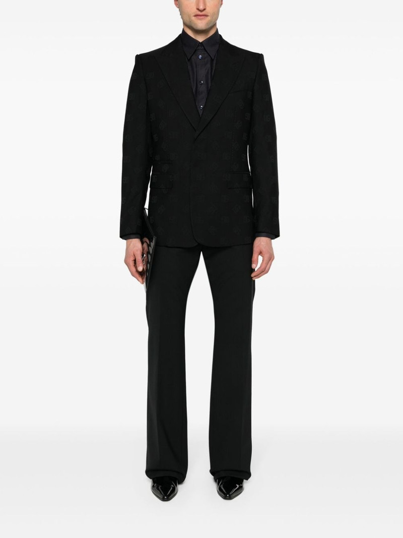 Dolce & Gabbana monogram-jacquard wool blazer outlook