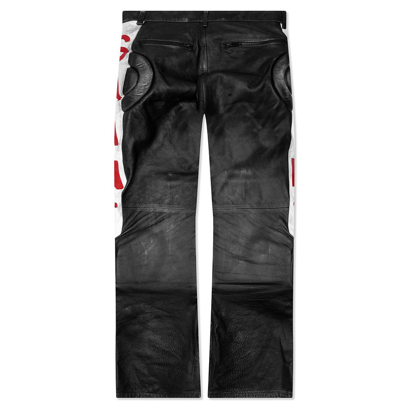 SAINT M×××××× SAINT RACER LEATHER PANTS - BLACK outlook