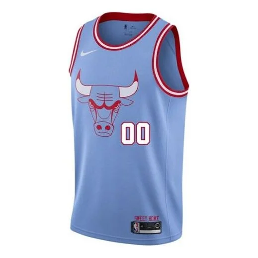Nike Sports Basketball Jersey Vest CE City Version Chicago Bulls Blue AV4629-448 - 1