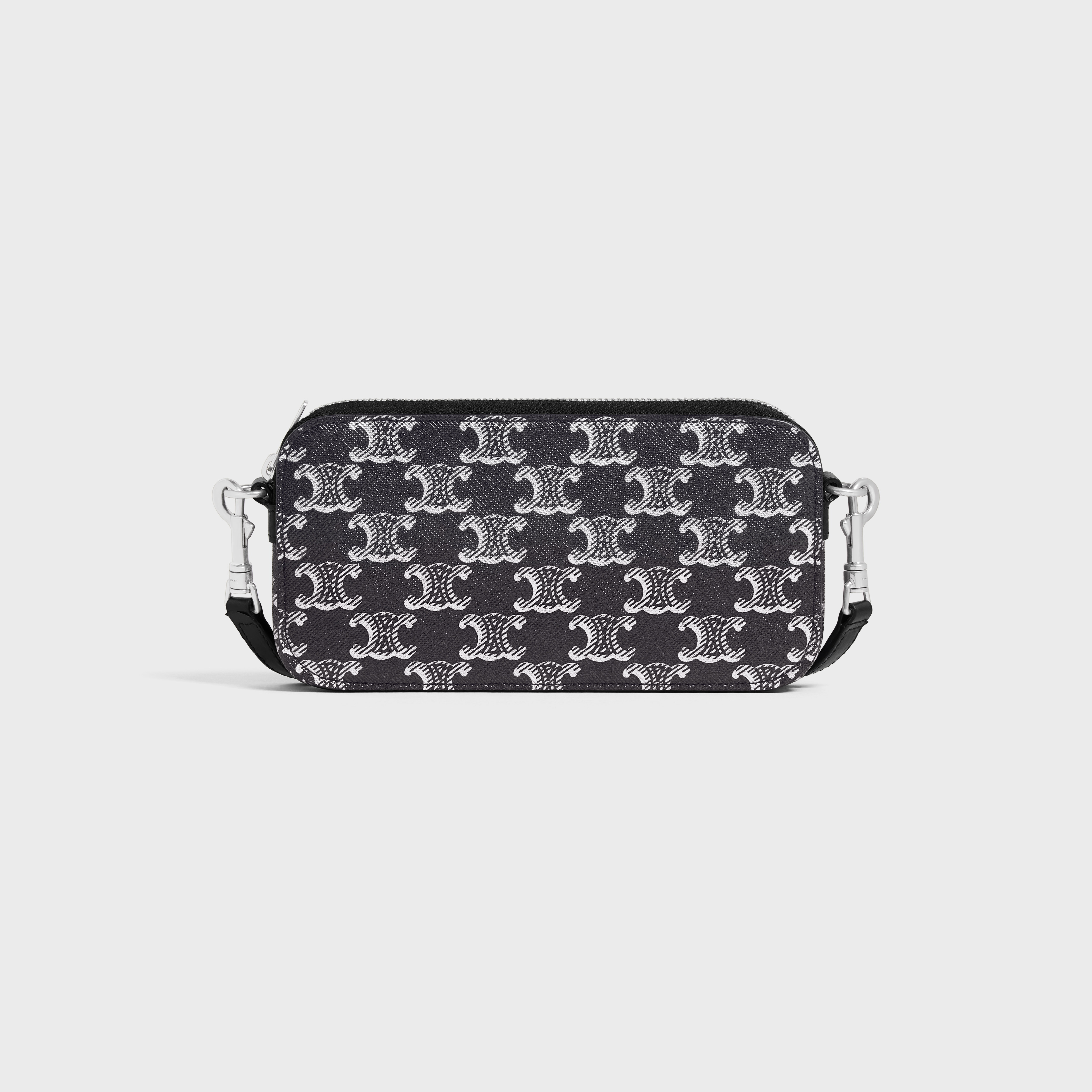 Horizontal pouch in Triomphe Canvas and calfskin - 1
