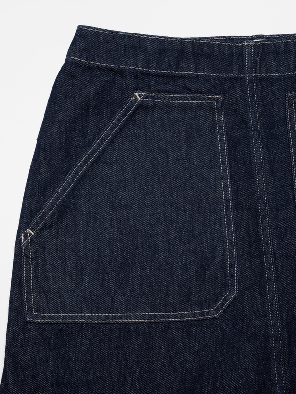 Elvy Workwear Denim Skirt - 5