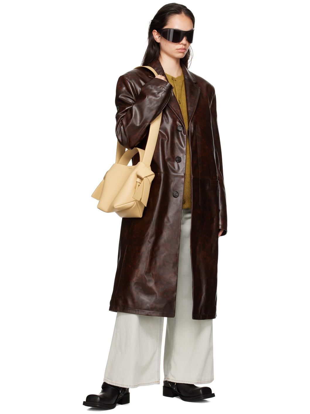 Beige Musubi Mini Shoulder Bag - 4