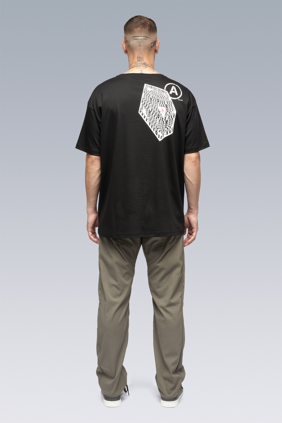 S24-PR-B 100% Cotton Mercerized Short Sleeve T-shirt Black - 3