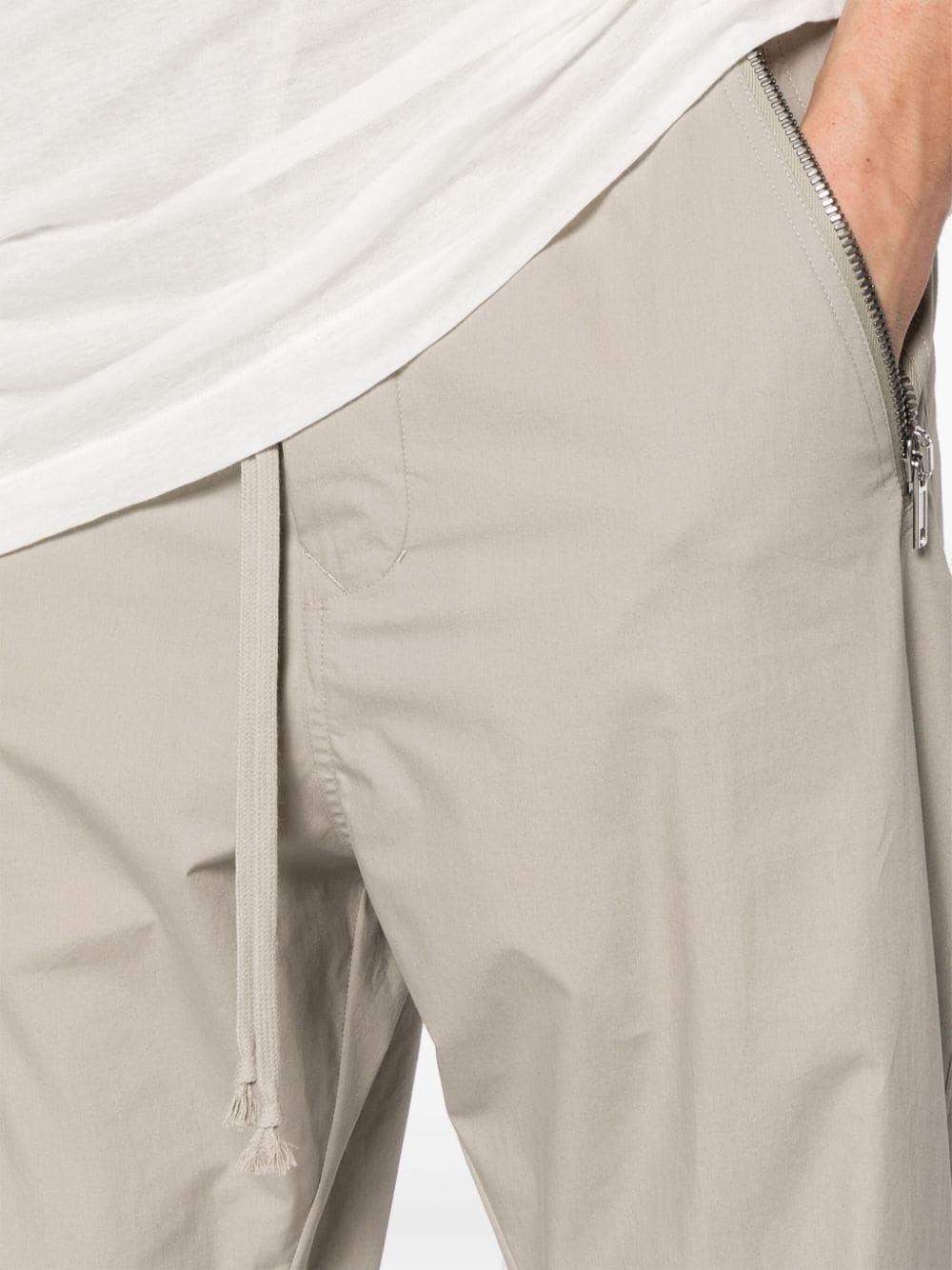 tapered organic cotton track pants - 5