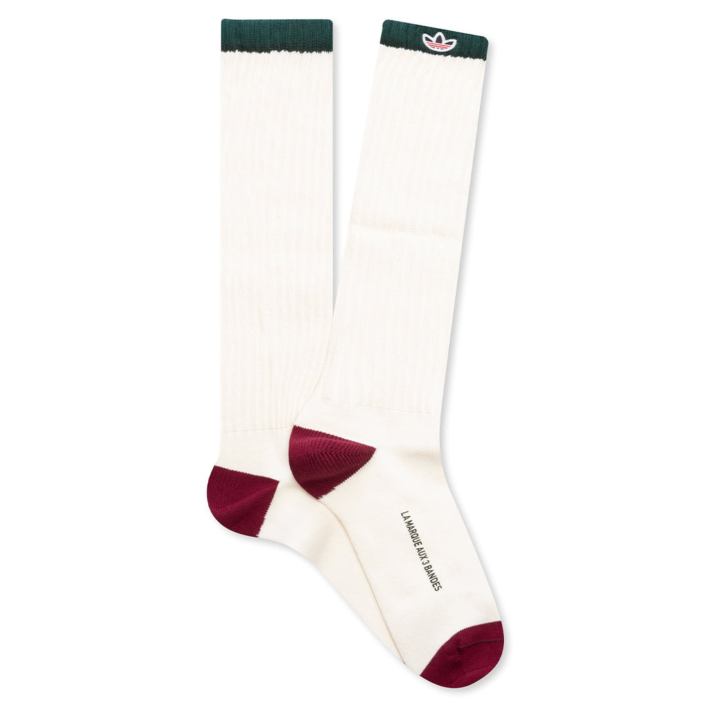 ADIDAS X CLOT SOCKS BY EDISON CHEN - CREW WHITE - 1