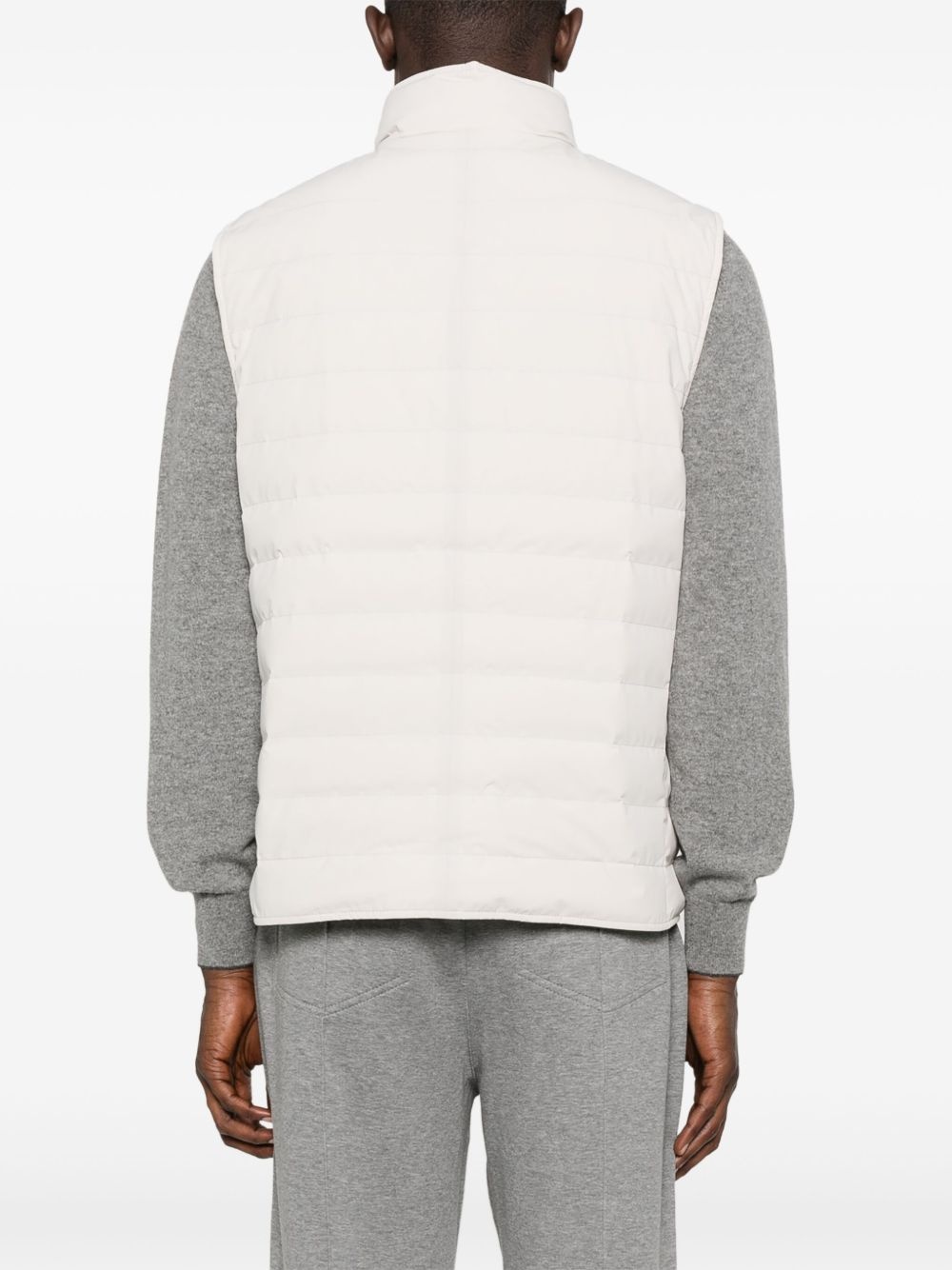 high-neck waistcoat - 4