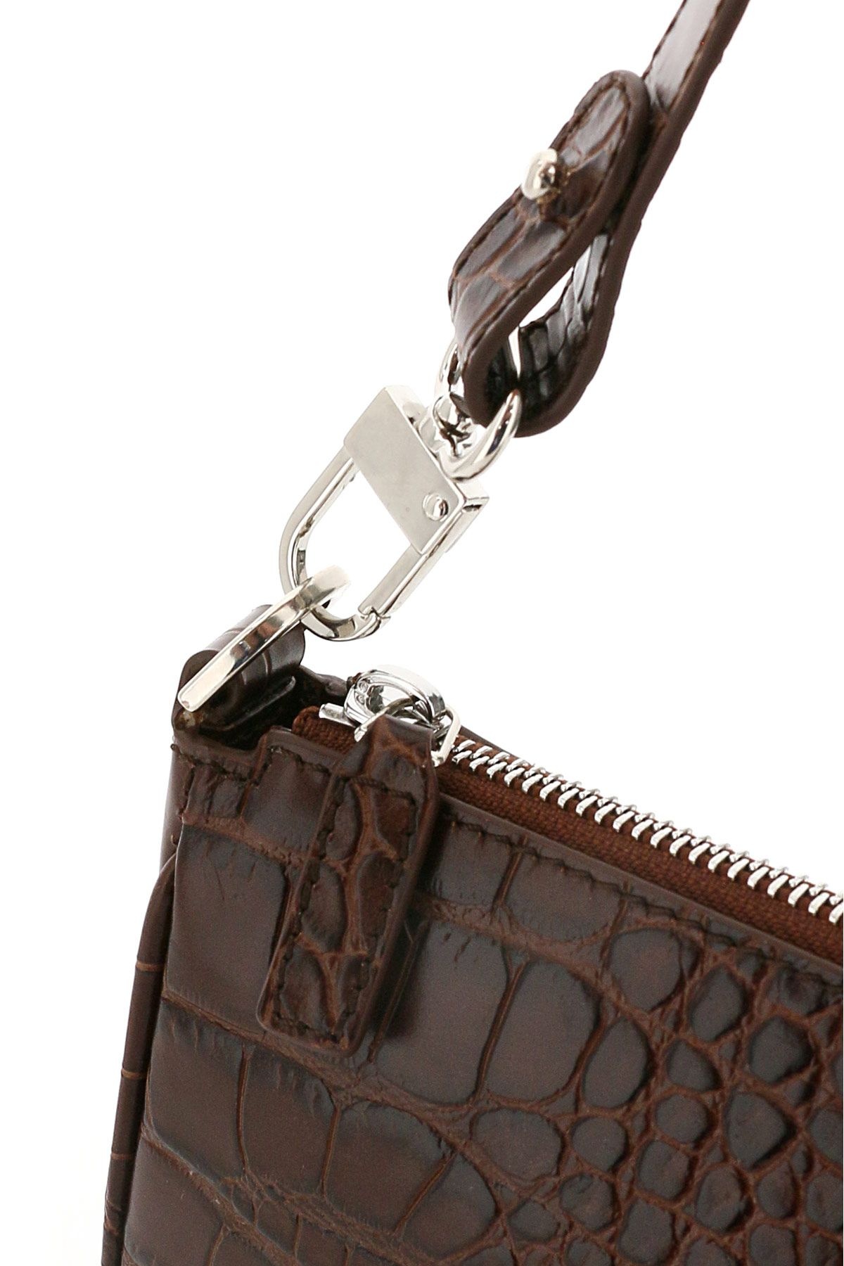 CROCO EMBOSSED LEATHER RACHEL BAG - 3