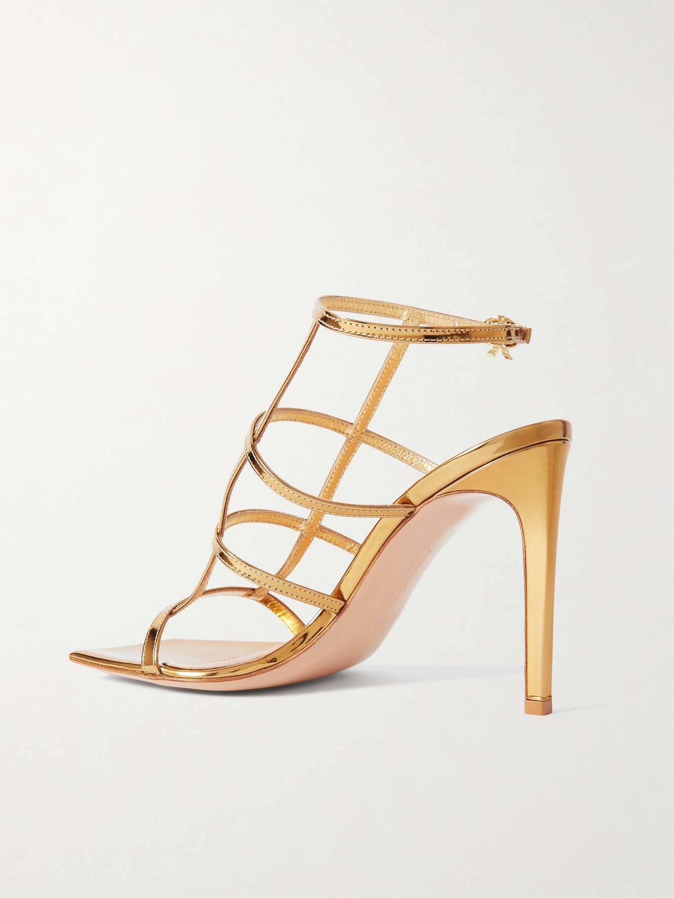 95 metallic leather sandals - 3