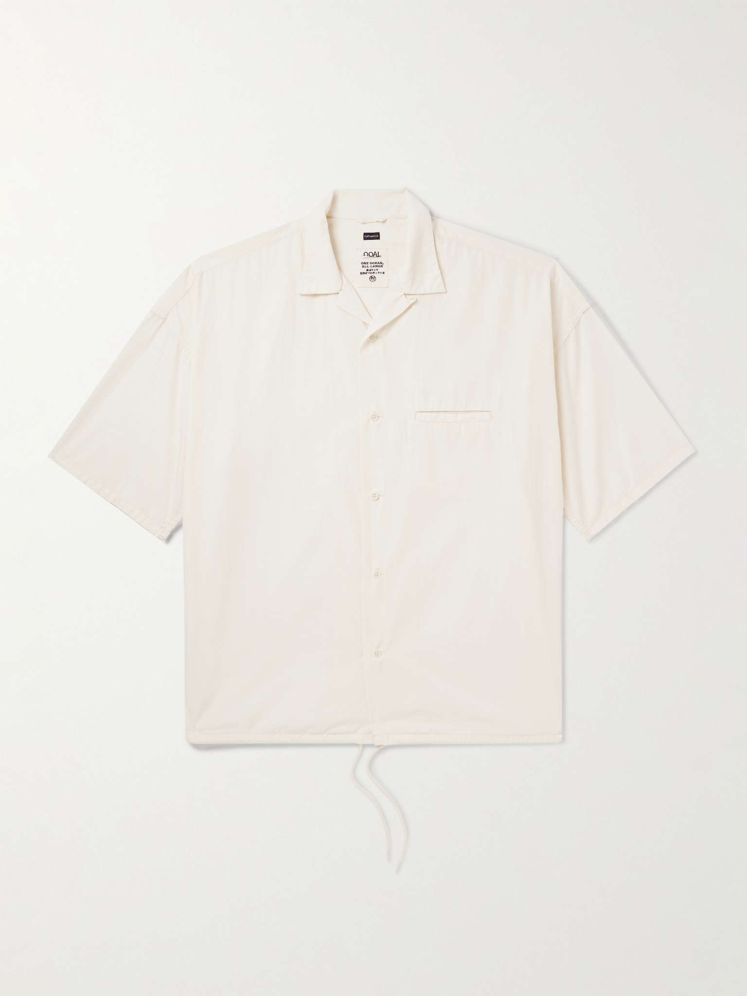 Convertible-Collar Cotton-Blend Shirt - 1