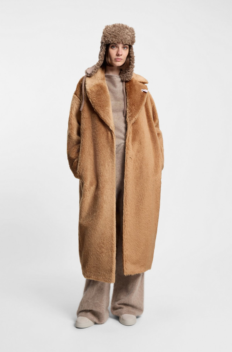 BOSS BOSS X STEIFF COAT IN TEXTURED WOOL AND COTTON outlook