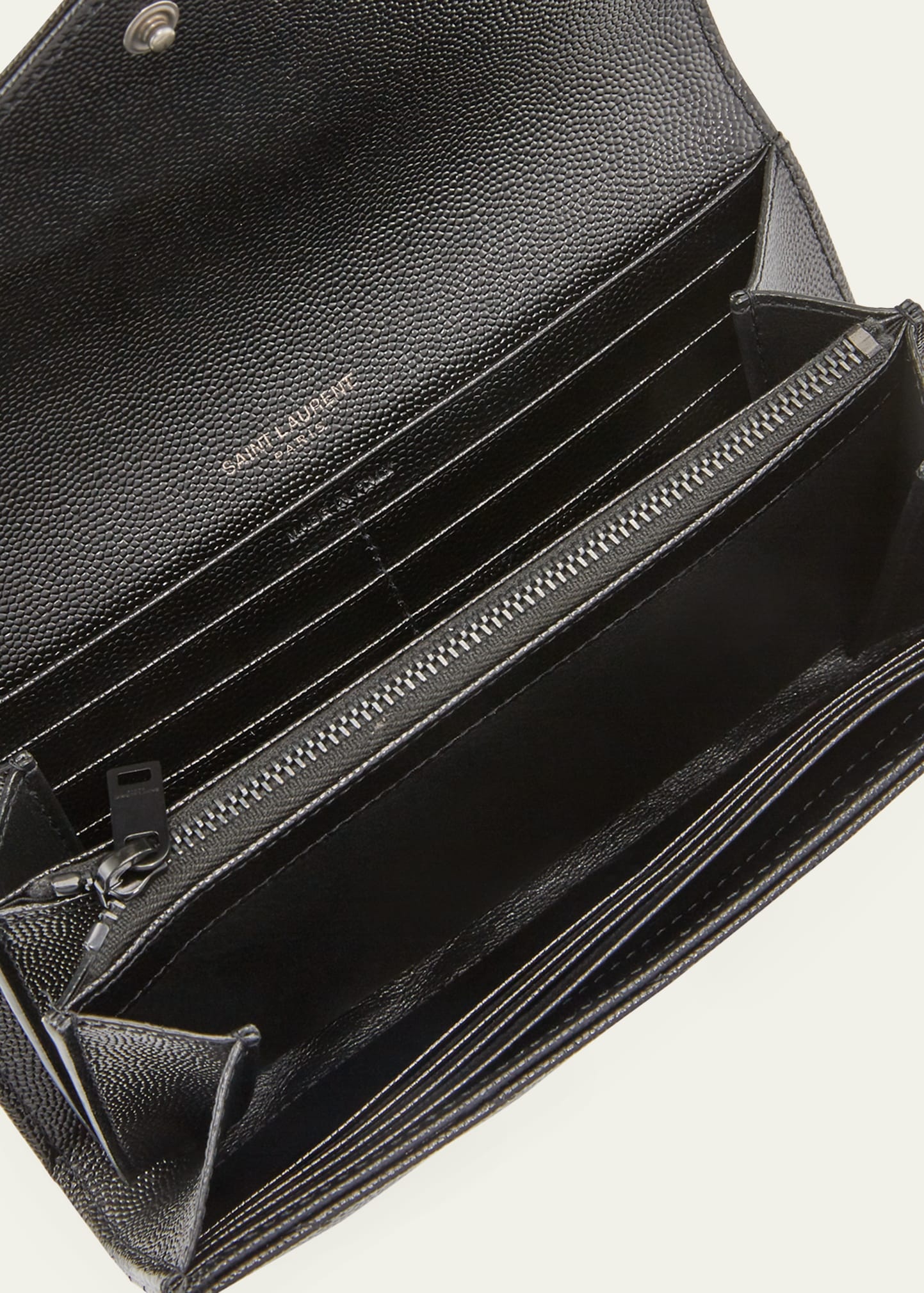 YSL Logo Medallion Continental Wallet - 2
