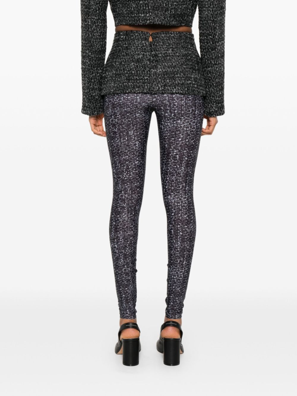 textured-panelled leggings - 4