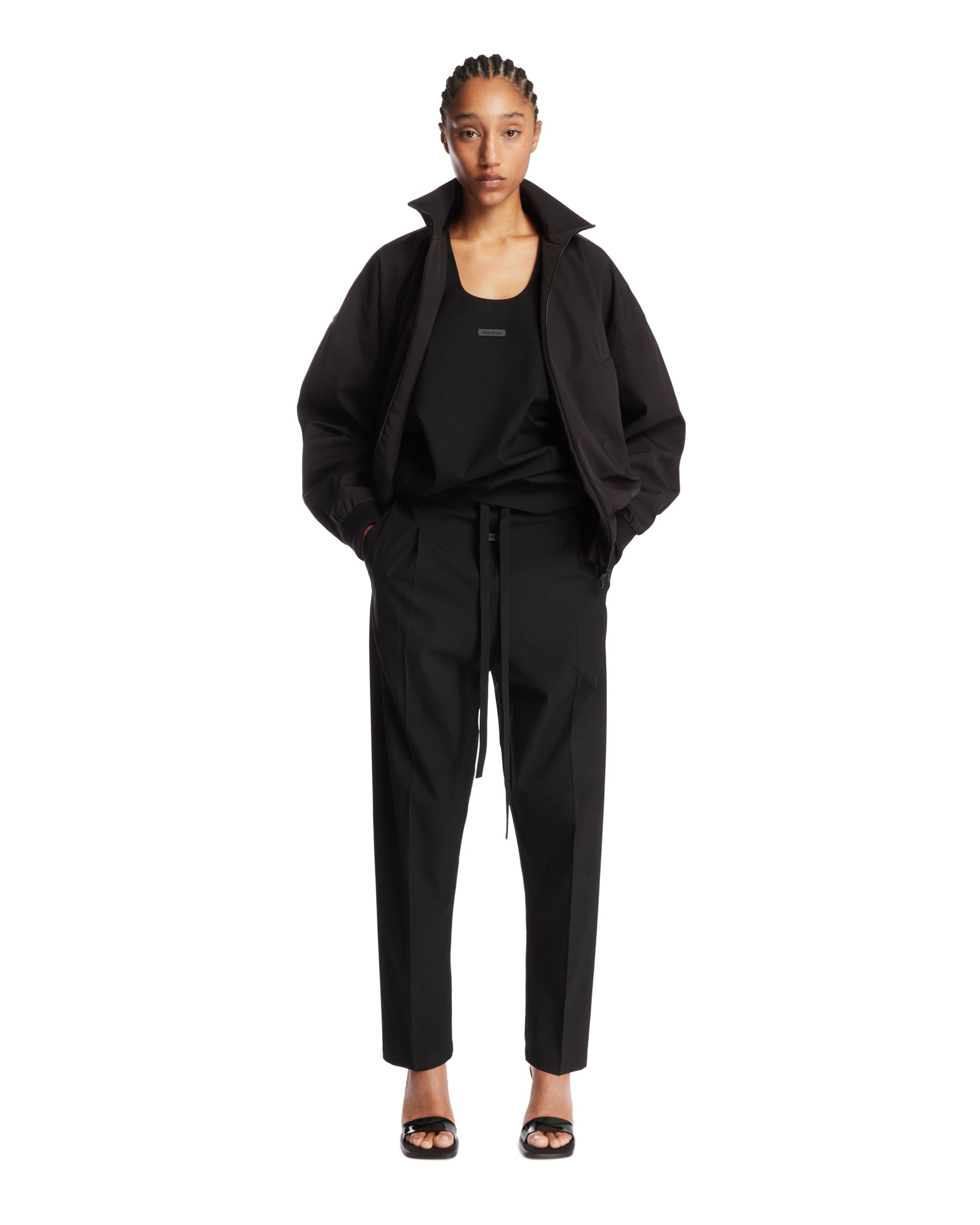 Black Bomber Jacket - 2