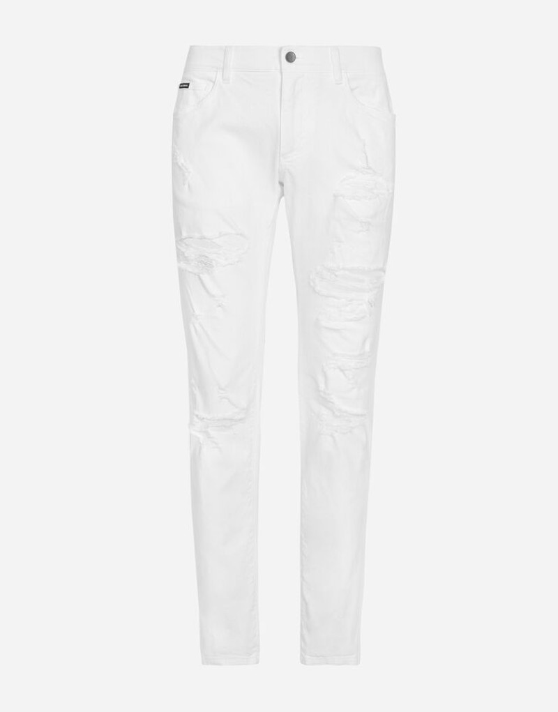 White skinny stretch jeans 1
