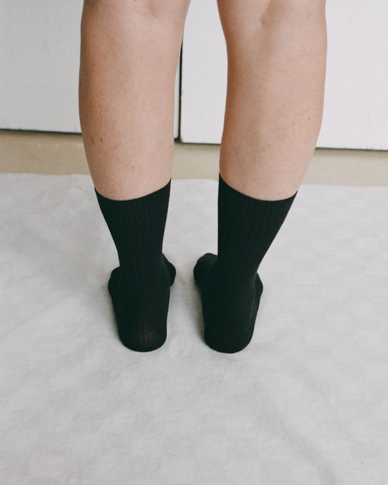 Rib Overankle Socks - Organic Cotton Rib 3