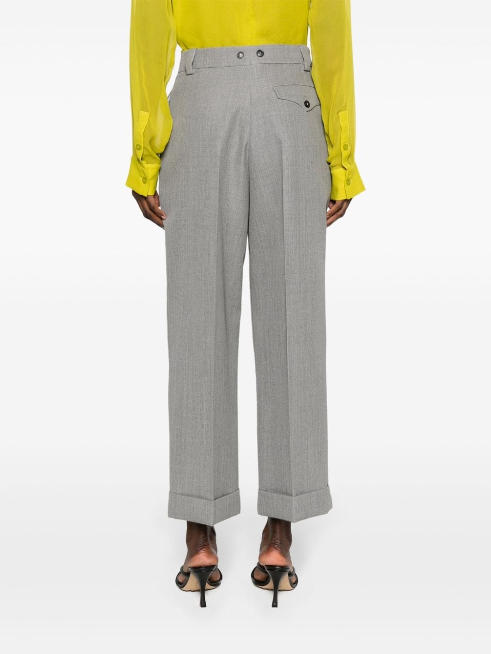 high-waist tailored trousers - 4