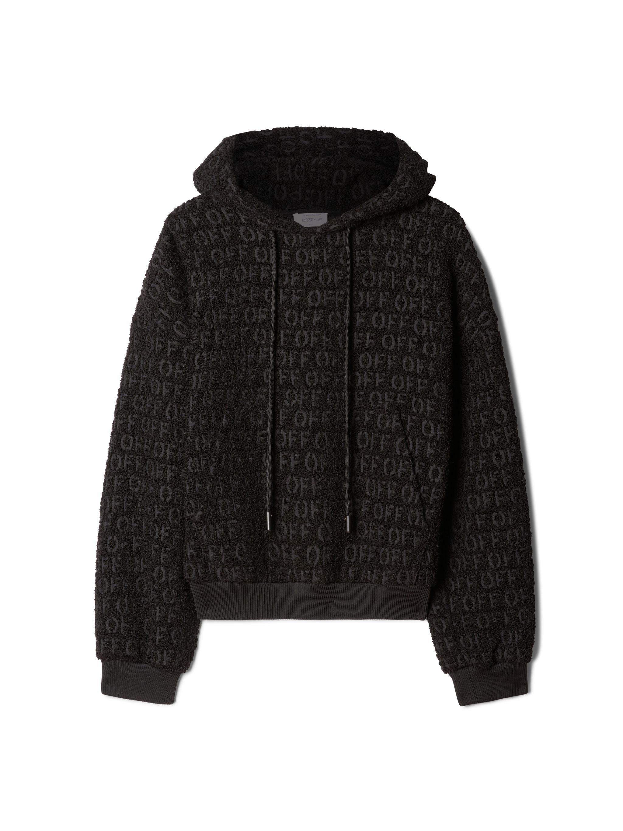 Off Ao Bouclé Over Hoodie - 1