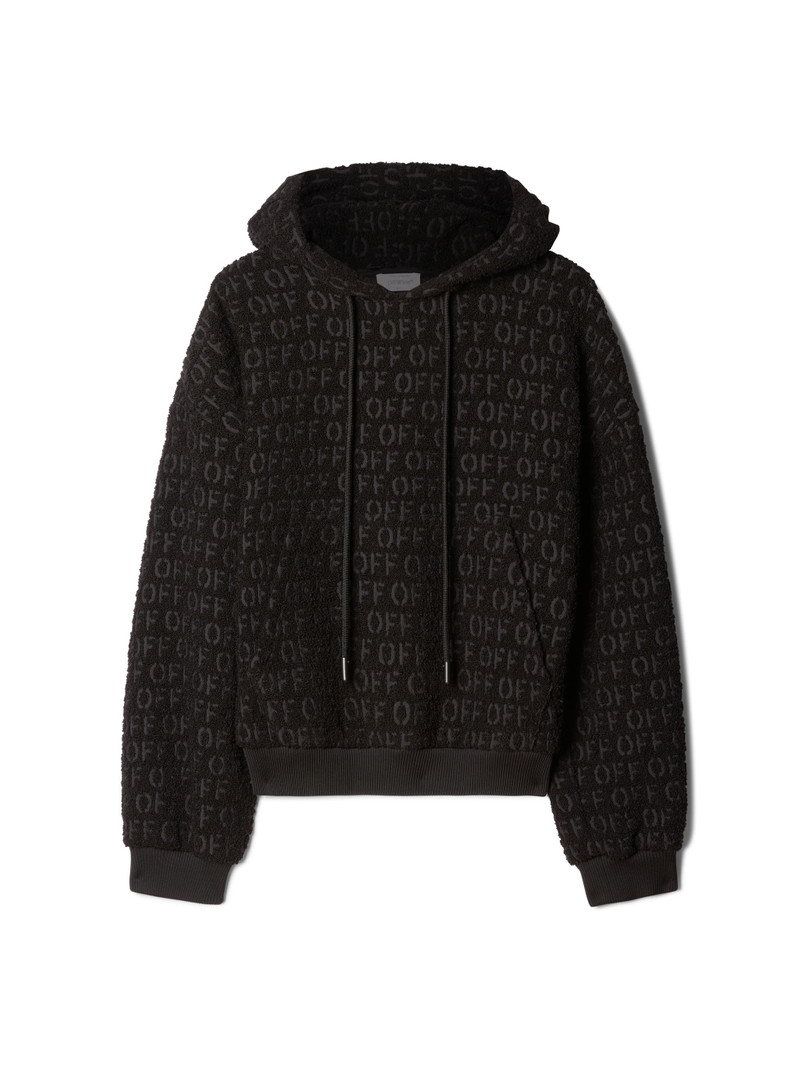 Off Ao Bouclé Over Hoodie 1