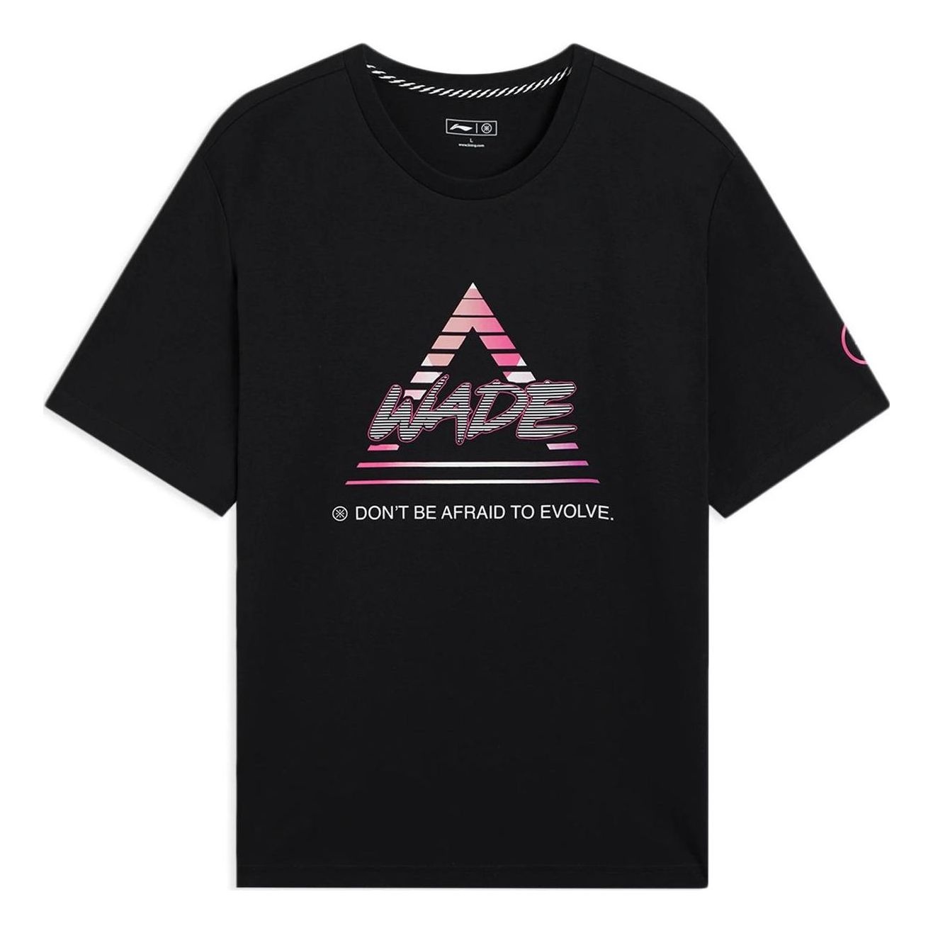 Li-Ning Way Of Wade Triangle Graphic T-shirt 'Black' AHSS811-5 - 1
