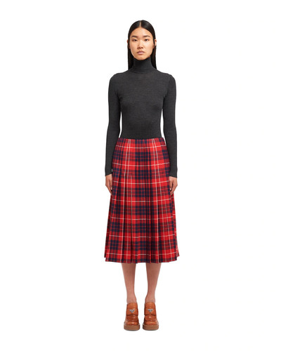 Prada Plaid skirt outlook