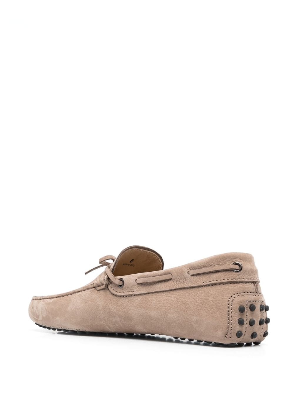 tie-fastening suede loafers - 3