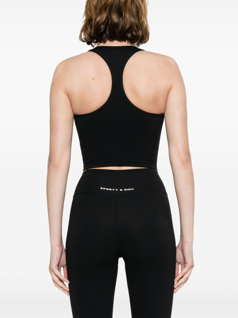 logo-print crop top 4