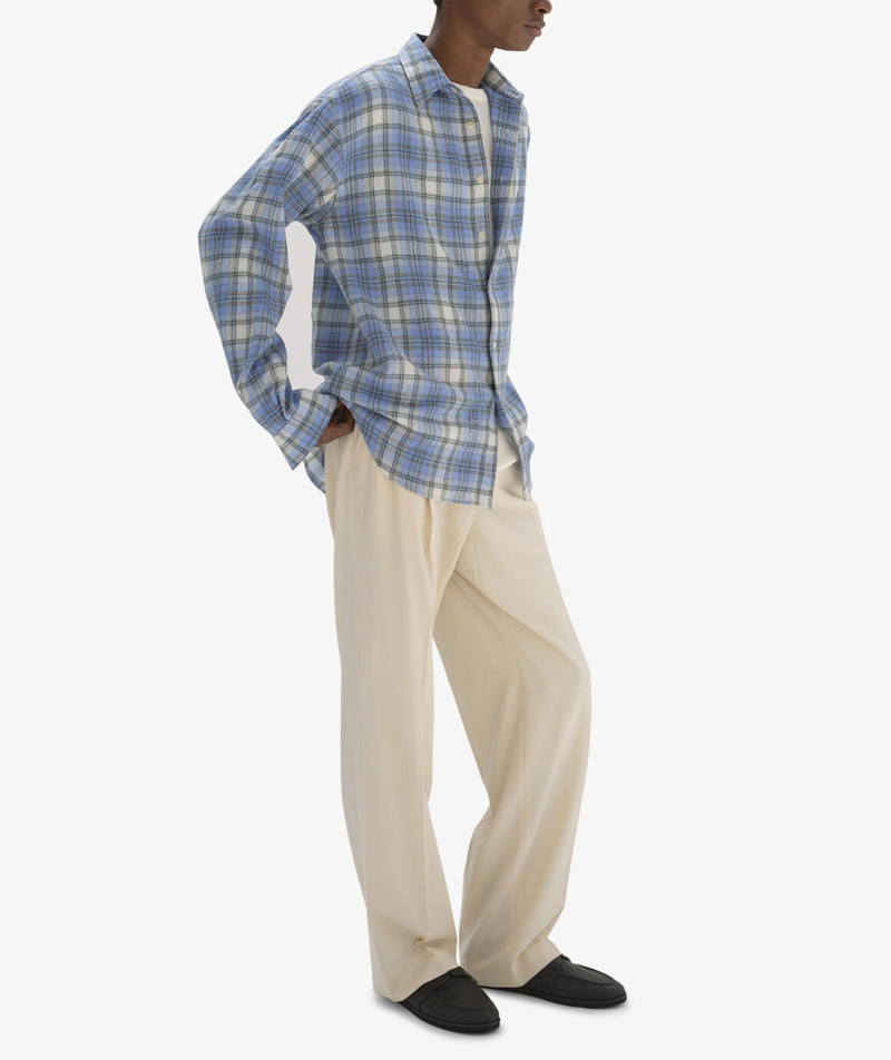AURALEE Airy Wool Check Shirt outlook