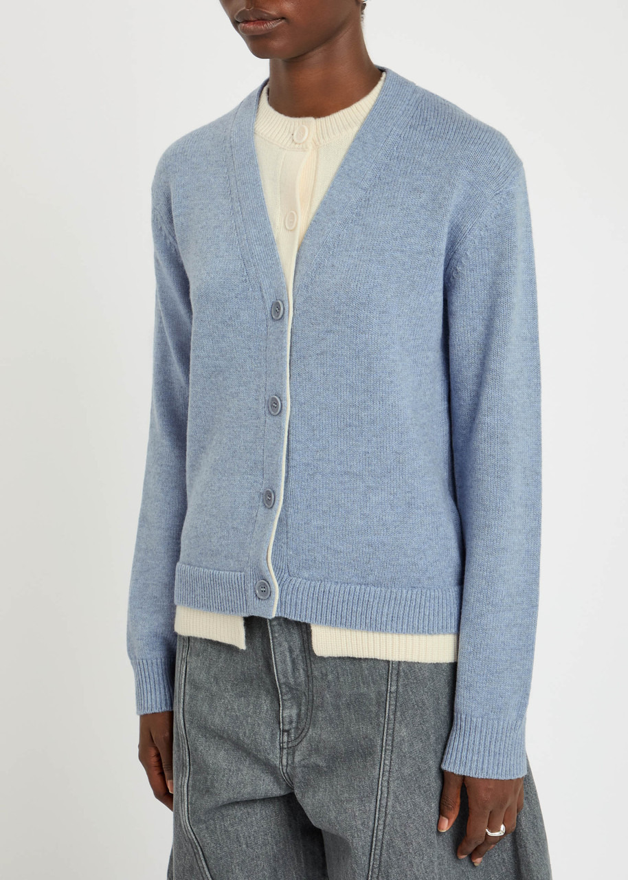 JW Anderson Layered-effect Wool and Cashmere-blend Cardigan - 2